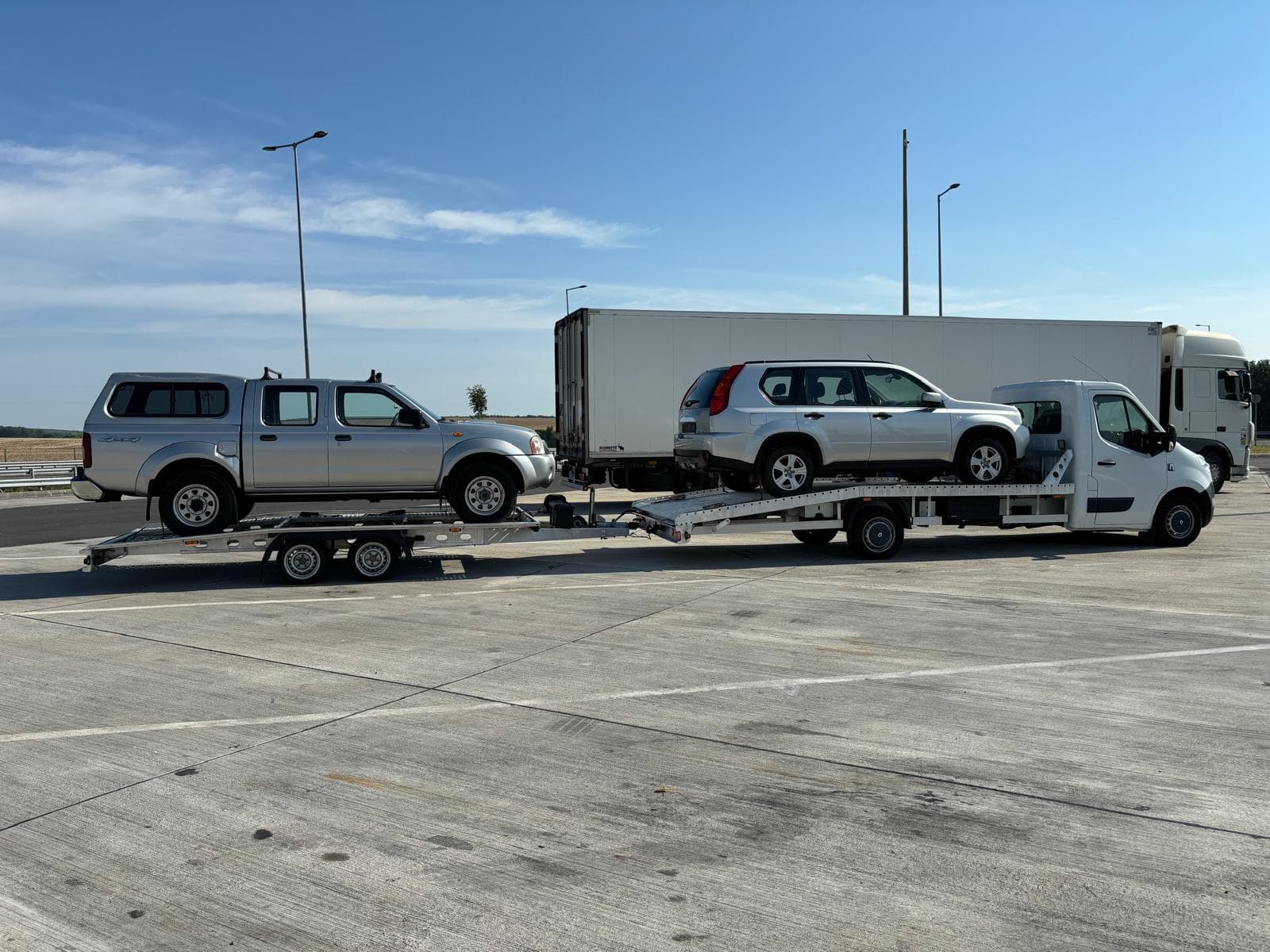 Ladbil til afhentning af skrotbil